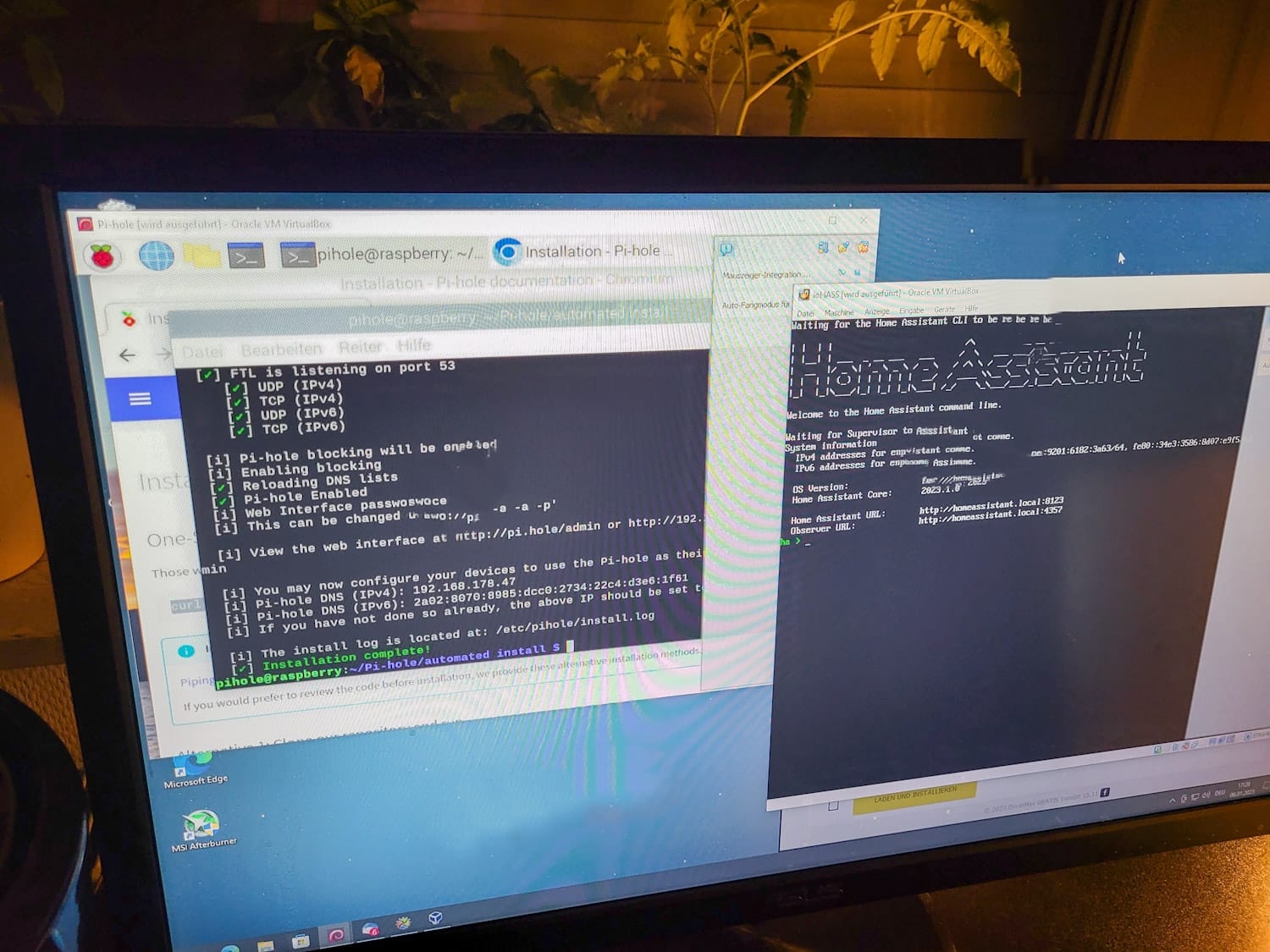 Einige Bilder von der Haussteuerung usw...